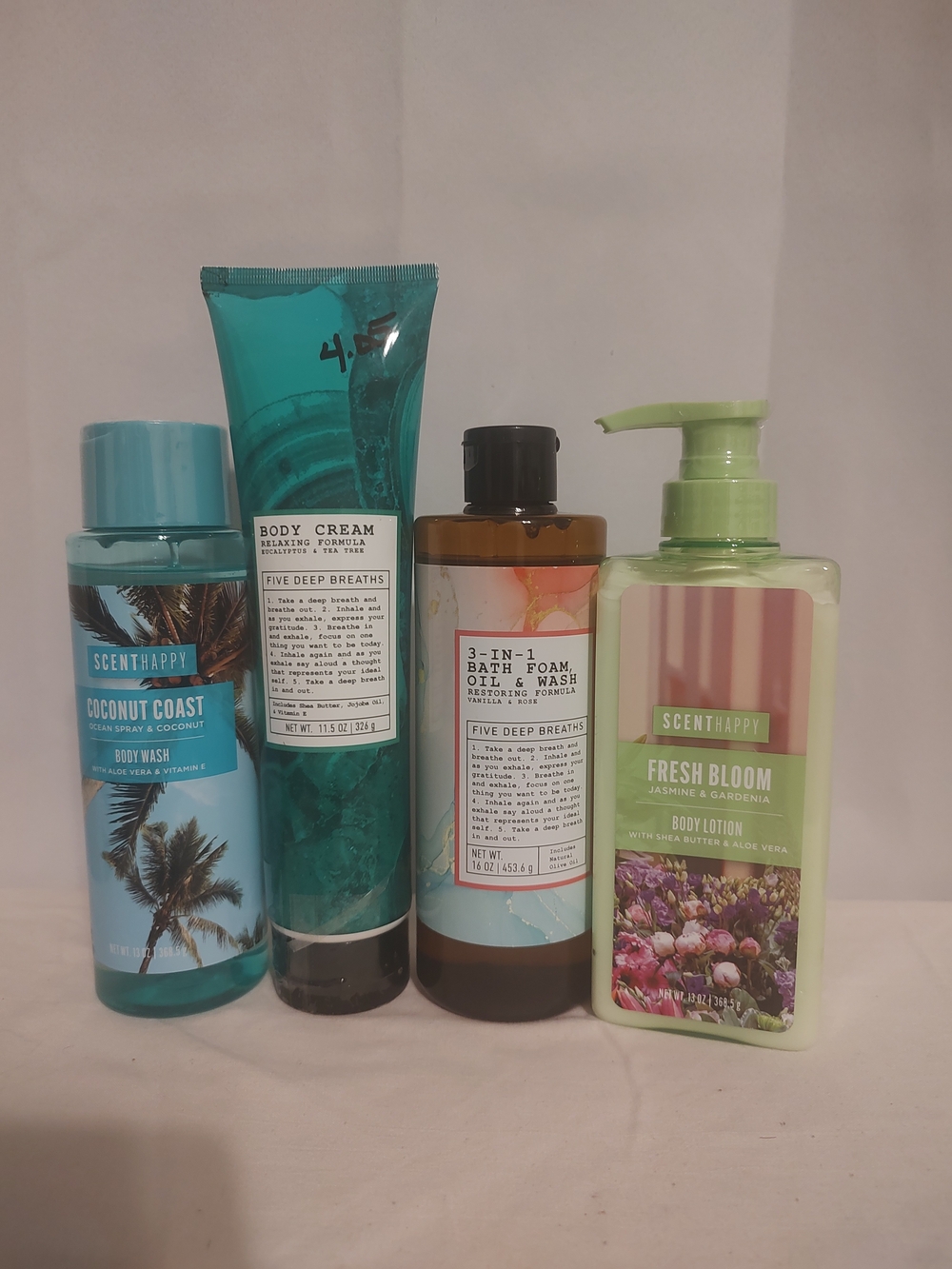 Fresh Bloom Body Lotion & Coconut Coast Body Wash Set - Green & Teal